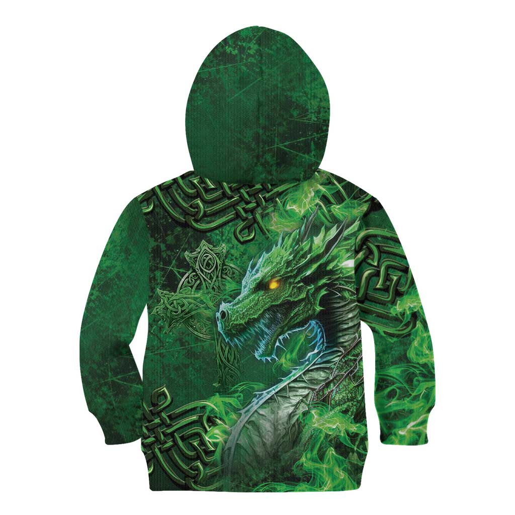 Personalized Ireland Celtic Kid Hoodie Irish Roots Dragon Soul - Wonder Print Shop