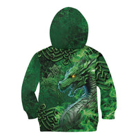 Personalized Ireland Celtic Kid Hoodie Irish Roots Dragon Soul - Wonder Print Shop