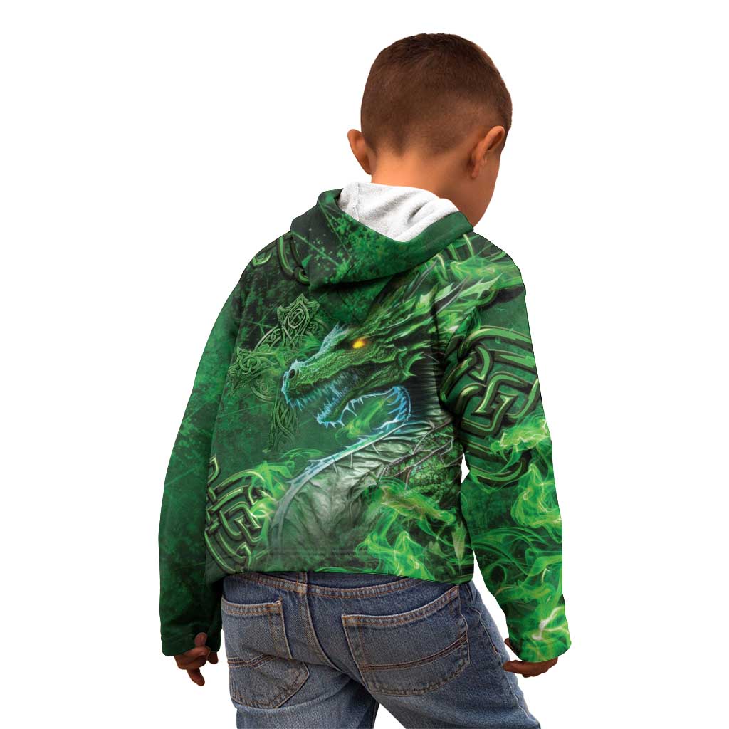 Personalized Ireland Celtic Kid Hoodie Irish Roots Dragon Soul - Wonder Print Shop