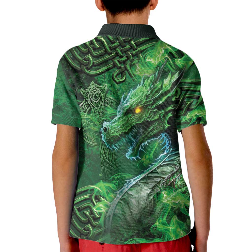 Personalized Ireland Celtic Kid Polo Shirt Irish Roots Dragon Soul - Wonder Print Shop