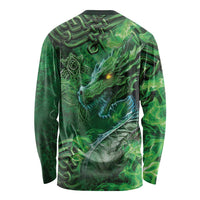 Personalized Ireland Celtic Long Sleeve Shirt Irish Roots Dragon Soul - Wonder Print Shop