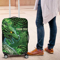 Personalized Ireland Celtic Luggage Cover Irish Roots Dragon Soul - Wonder Print Shop