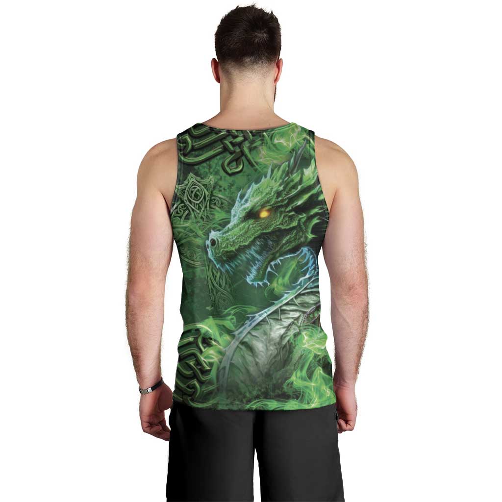 Personalized Ireland Celtic Men Tank Top Irish Roots Dragon Soul - Wonder Print Shop