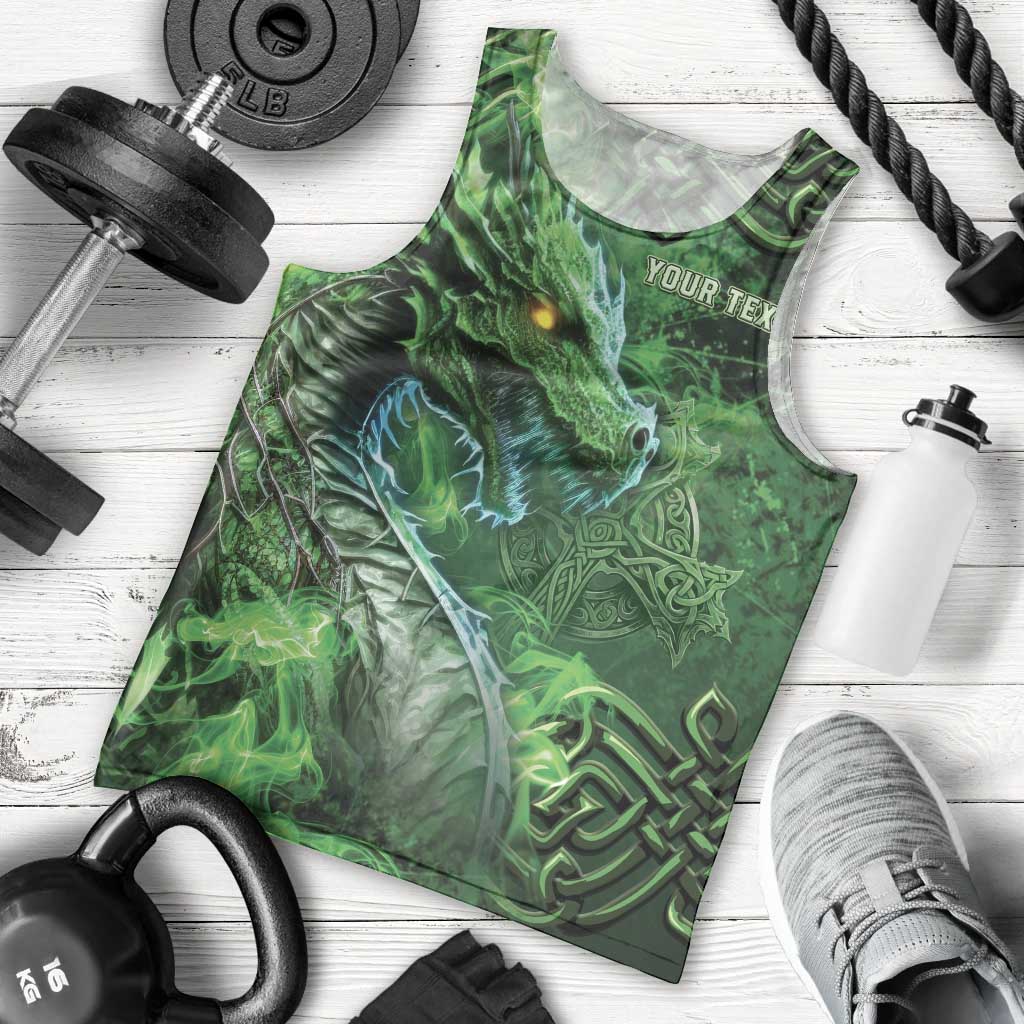 Personalized Ireland Celtic Men Tank Top Irish Roots Dragon Soul - Wonder Print Shop