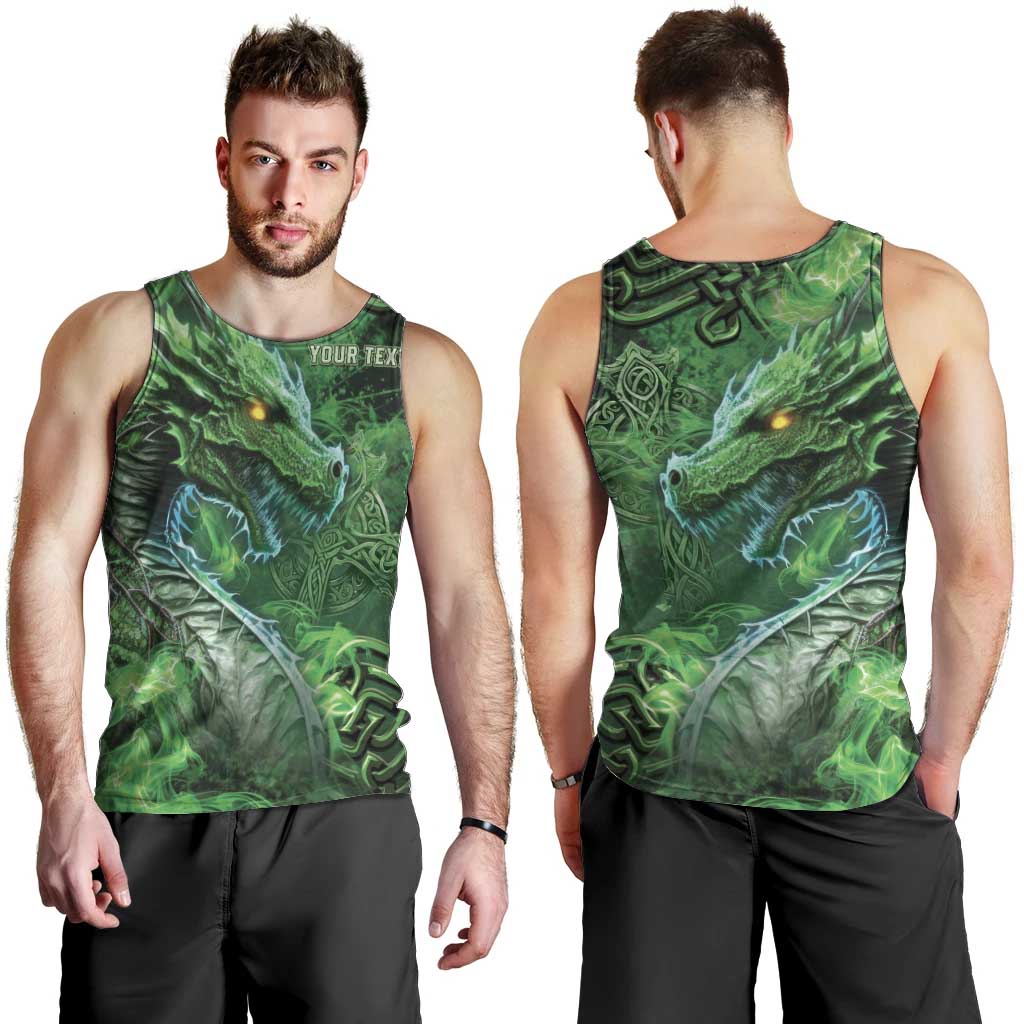 Personalized Ireland Celtic Men Tank Top Irish Roots Dragon Soul - Wonder Print Shop