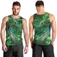 Personalized Ireland Celtic Men Tank Top Irish Roots Dragon Soul - Wonder Print Shop