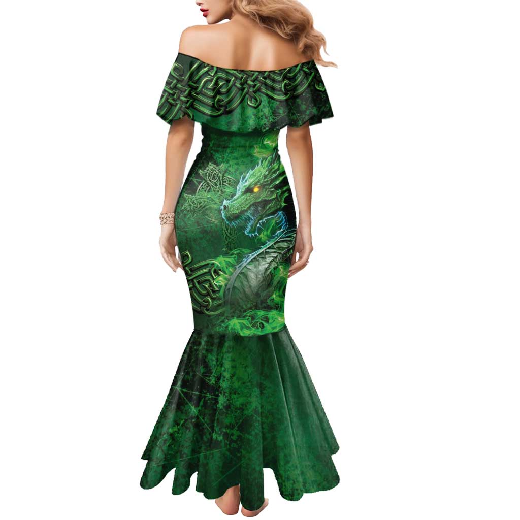 Personalized Ireland Celtic Mermaid Dress Irish Roots Dragon Soul - Wonder Print Shop