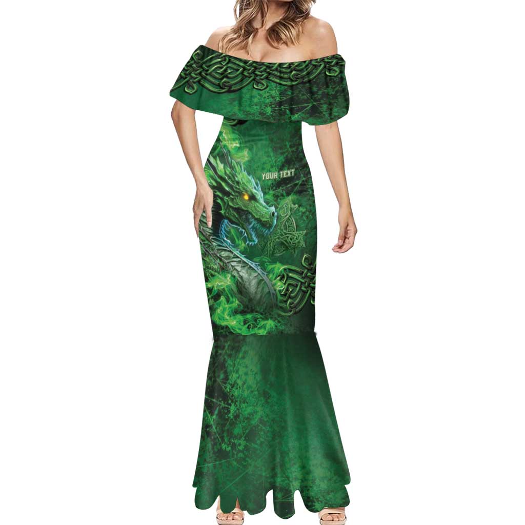 Personalized Ireland Celtic Mermaid Dress Irish Roots Dragon Soul - Wonder Print Shop