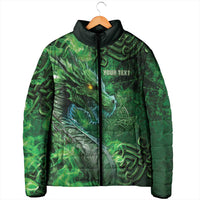 Personalized Ireland Celtic Padded Jacket Irish Roots Dragon Soul - Wonder Print Shop