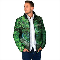 Personalized Ireland Celtic Padded Jacket Irish Roots Dragon Soul - Wonder Print Shop