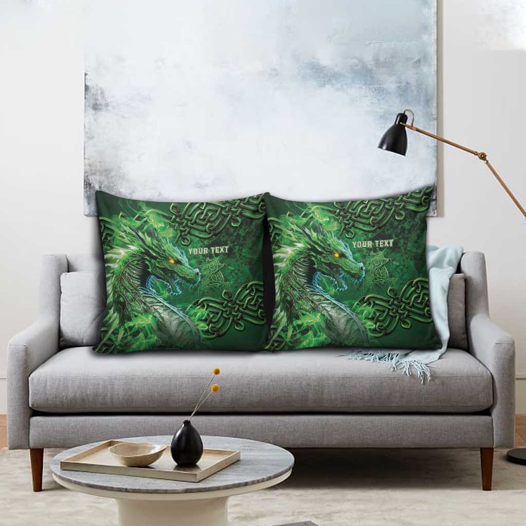 Personalized Ireland Celtic Pillow Cover Irish Roots Dragon Soul - Wonder Print Shop