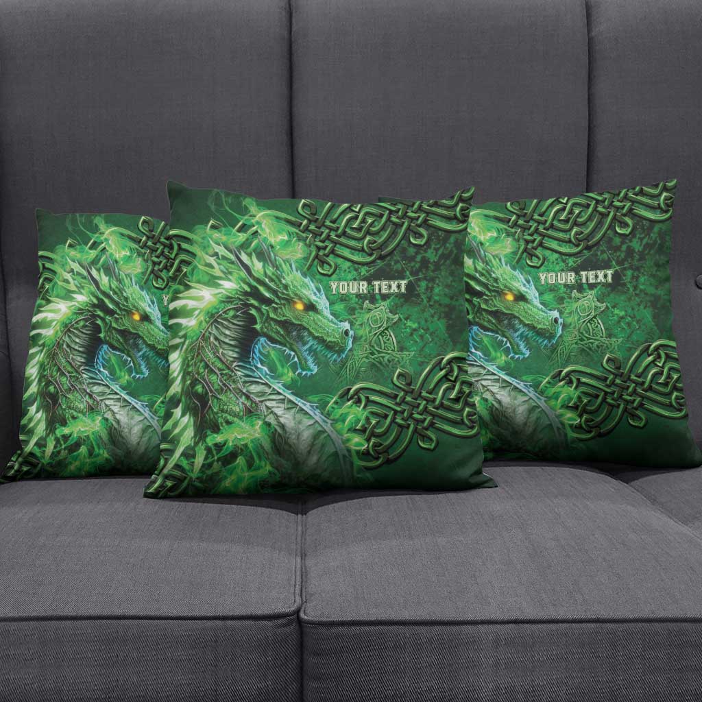 Personalized Ireland Celtic Pillow Cover Irish Roots Dragon Soul - Wonder Print Shop