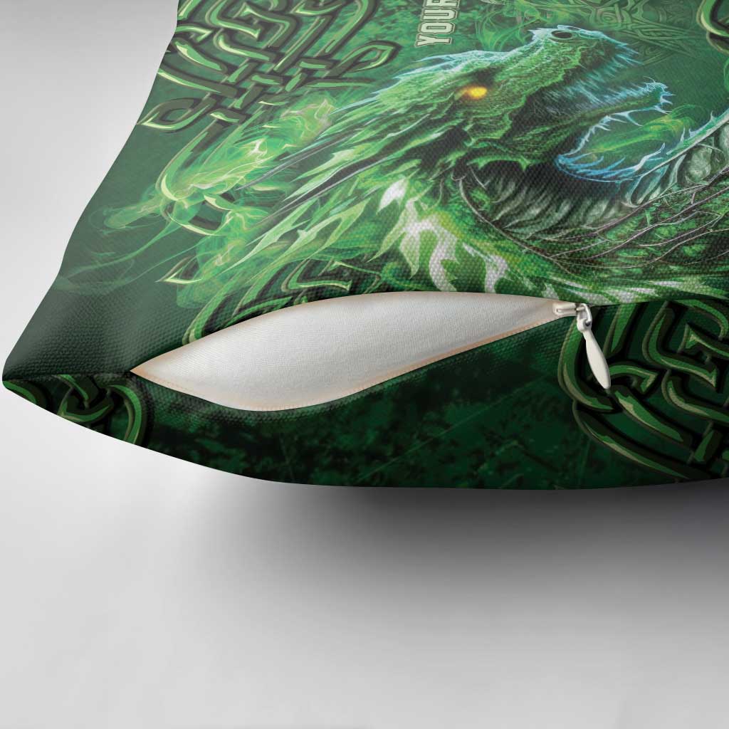 Personalized Ireland Celtic Pillow Cover Irish Roots Dragon Soul - Wonder Print Shop