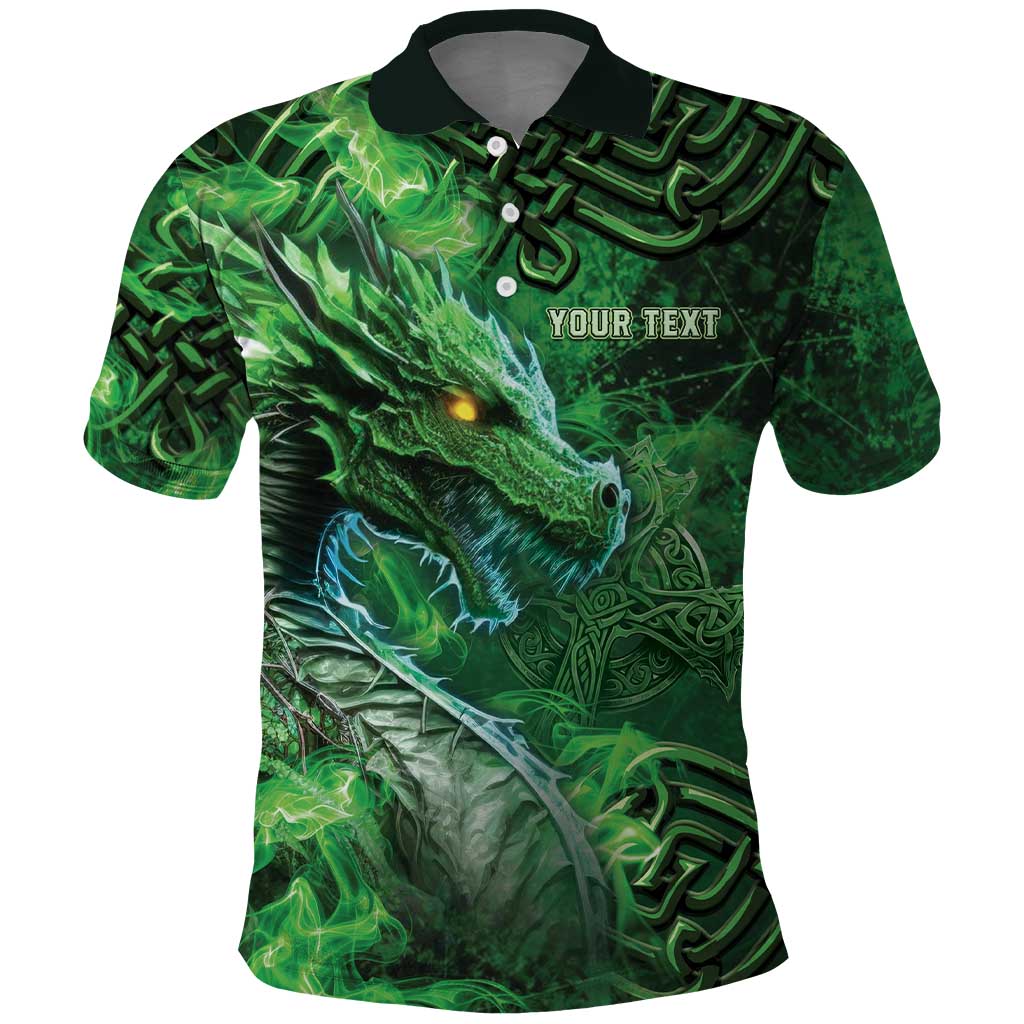 Personalized Ireland Celtic Polo Shirt Irish Roots Dragon Soul - Wonder Print Shop