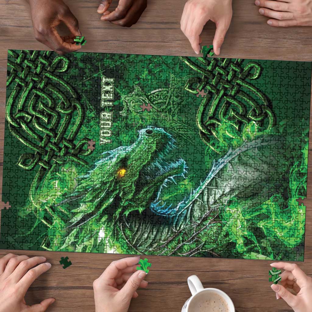 Personalized Ireland Celtic Puzzle Irish Roots Dragon Soul - Wonder Print Shop