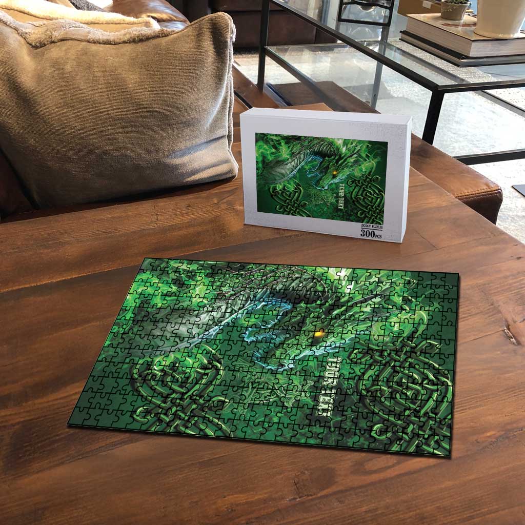 Personalized Ireland Celtic Puzzle Irish Roots Dragon Soul - Wonder Print Shop