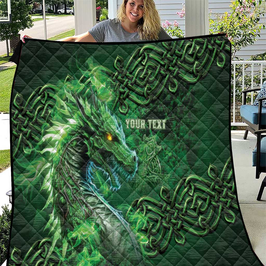 Personalized Ireland Celtic Quilt Irish Roots Dragon Soul - Wonder Print Shop
