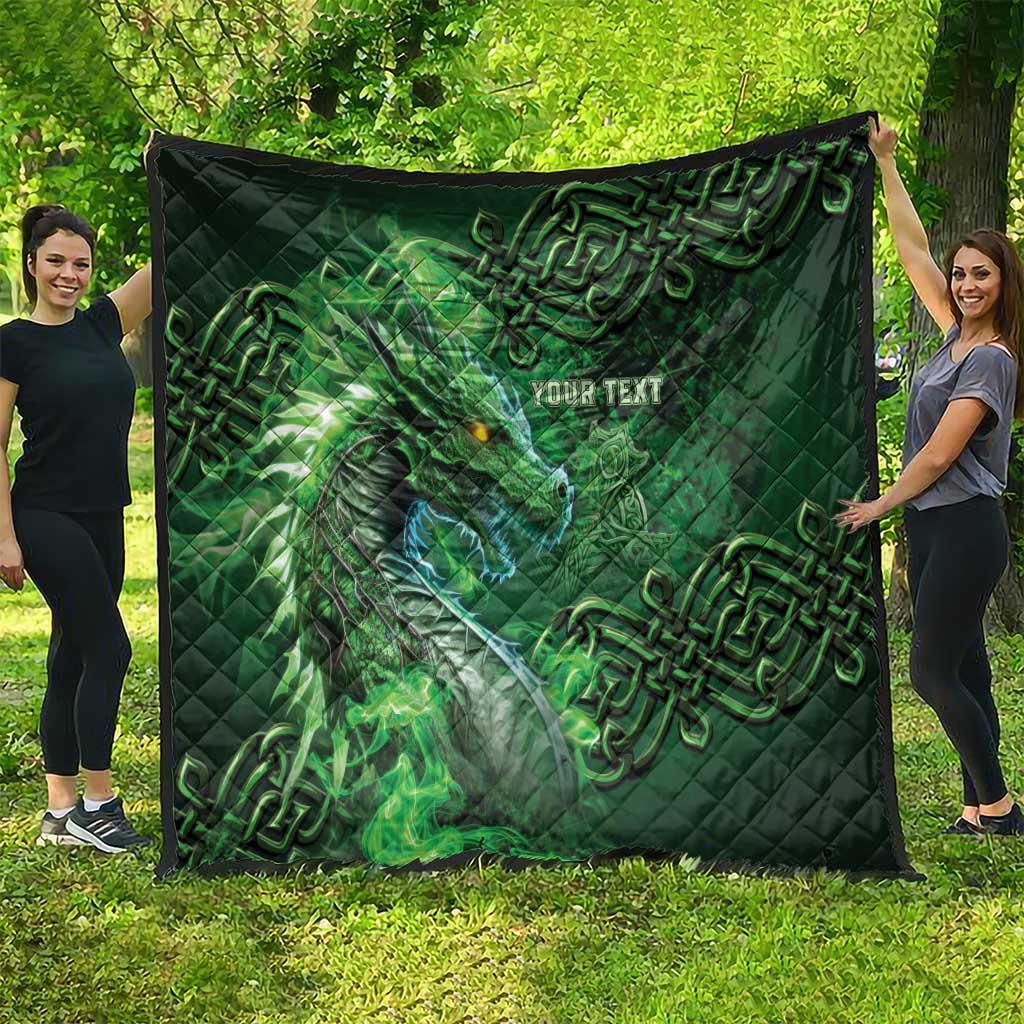 Personalized Ireland Celtic Quilt Irish Roots Dragon Soul - Wonder Print Shop
