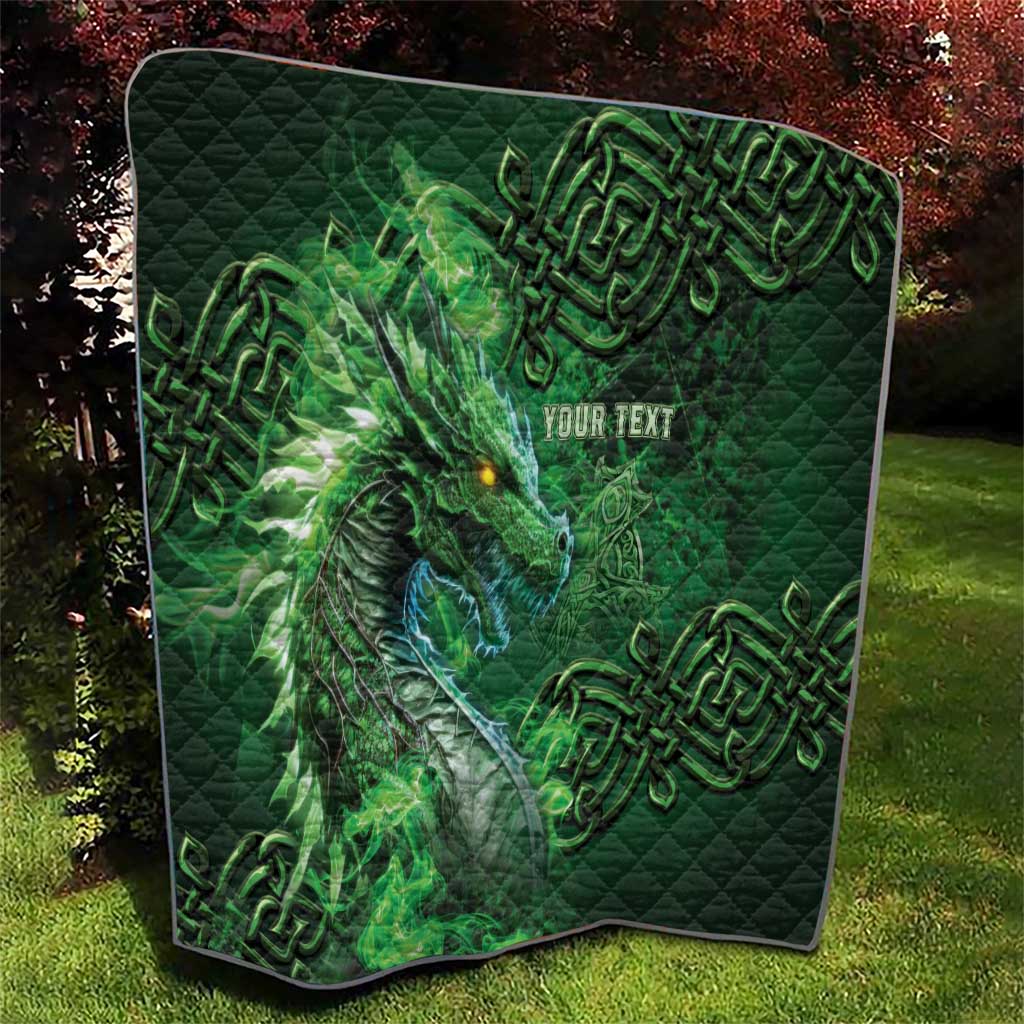 Personalized Ireland Celtic Quilt Irish Roots Dragon Soul - Wonder Print Shop