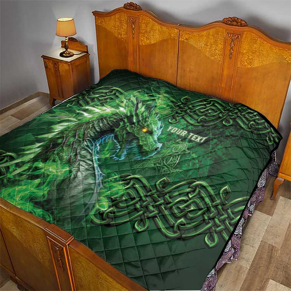 Personalized Ireland Celtic Quilt Irish Roots Dragon Soul - Wonder Print Shop