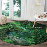 Personalized Ireland Celtic Round Carpet Irish Roots Dragon Soul - Wonder Print Shop