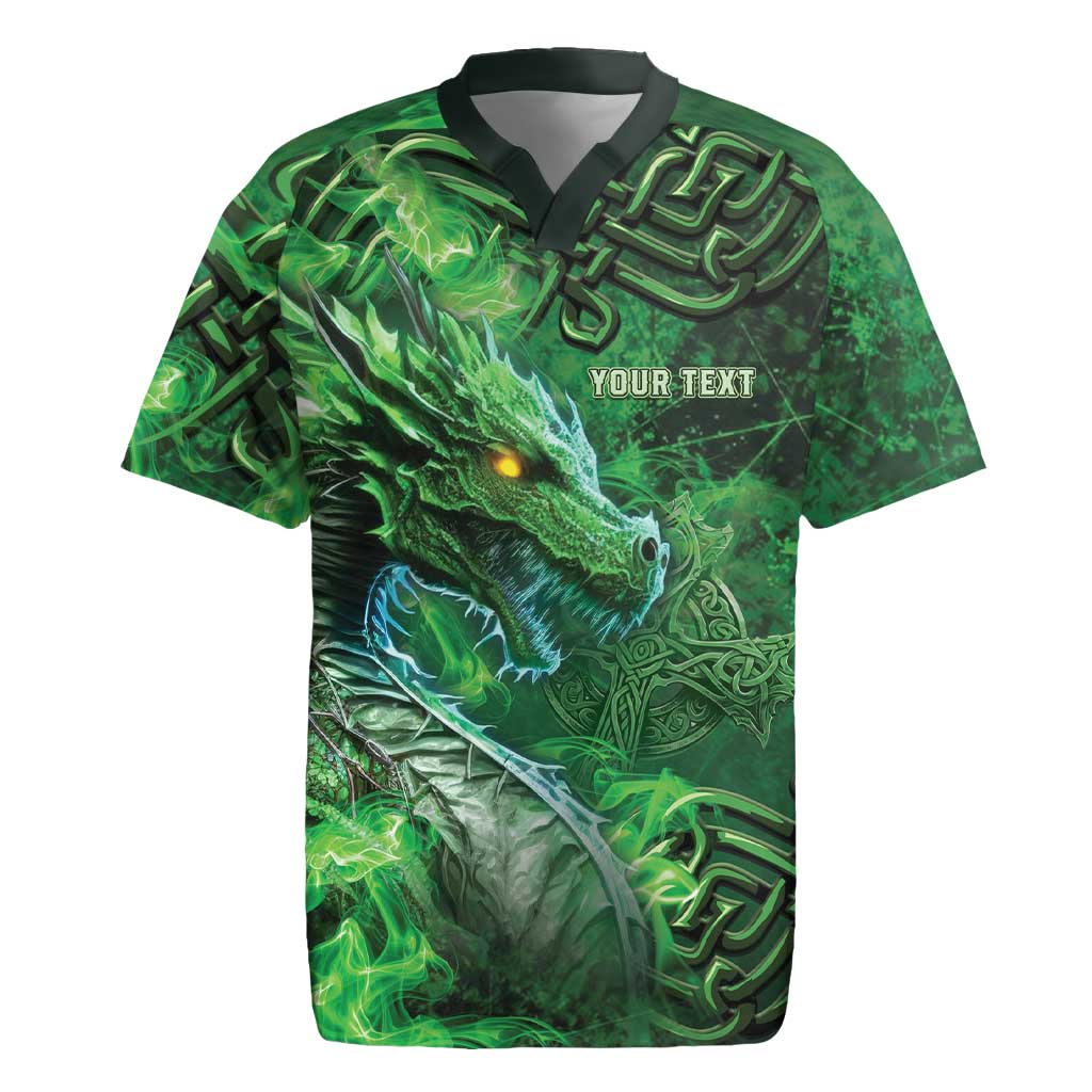 Personalized Ireland Celtic Rugby Jersey Irish Roots Dragon Soul - Wonder Print Shop
