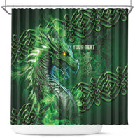 Personalized Ireland Celtic Shower Curtain Irish Roots Dragon Soul - Wonder Print Shop