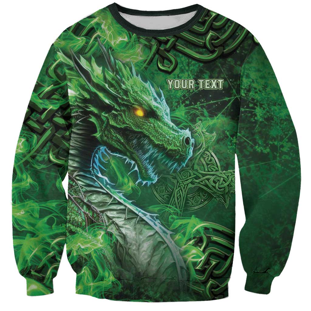 Personalized Ireland Celtic Sweatshirt Irish Roots Dragon Soul - Wonder Print Shop