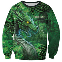 Personalized Ireland Celtic Sweatshirt Irish Roots Dragon Soul - Wonder Print Shop