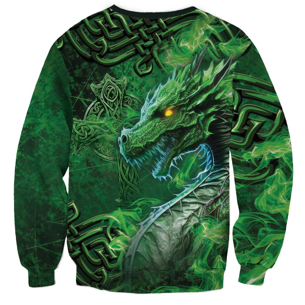 Personalized Ireland Celtic Sweatshirt Irish Roots Dragon Soul - Wonder Print Shop