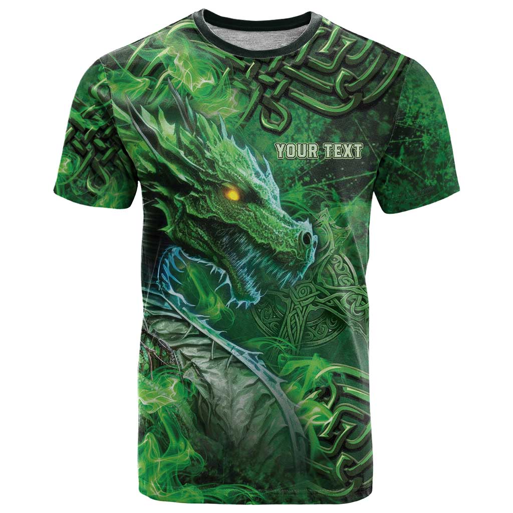 Personalized Ireland Celtic T Shirt Irish Roots Dragon Soul - Wonder Print Shop
