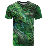 Personalized Ireland Celtic T Shirt Irish Roots Dragon Soul - Wonder Print Shop