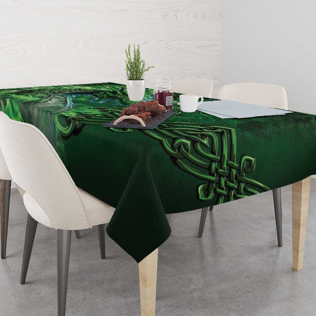 Personalized Ireland Celtic Tablecloth Irish Roots Dragon Soul - Wonder Print Shop