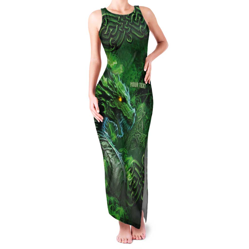 Personalized Ireland Celtic Tank Maxi Dress Irish Roots Dragon Soul - Wonder Print Shop