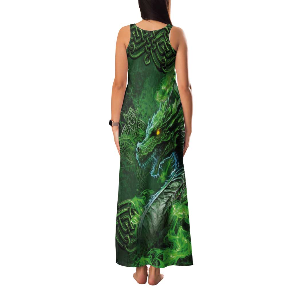 Personalized Ireland Celtic Tank Maxi Dress Irish Roots Dragon Soul - Wonder Print Shop
