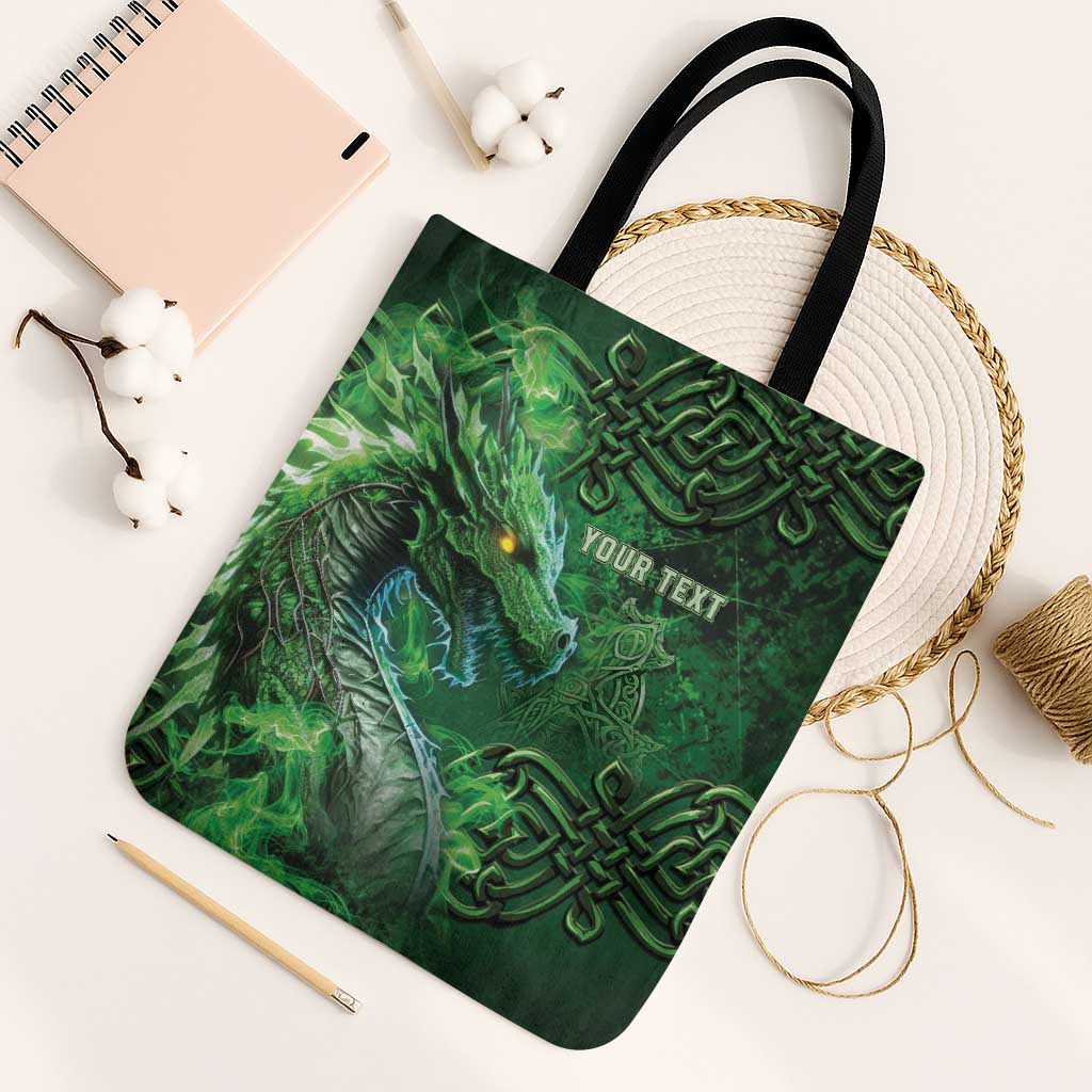Personalized Ireland Celtic Tote Bag Irish Roots Dragon Soul - Wonder Print Shop