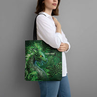 Personalized Ireland Celtic Tote Bag Irish Roots Dragon Soul - Wonder Print Shop
