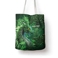 Personalized Ireland Celtic Tote Bag Irish Roots Dragon Soul - Wonder Print Shop