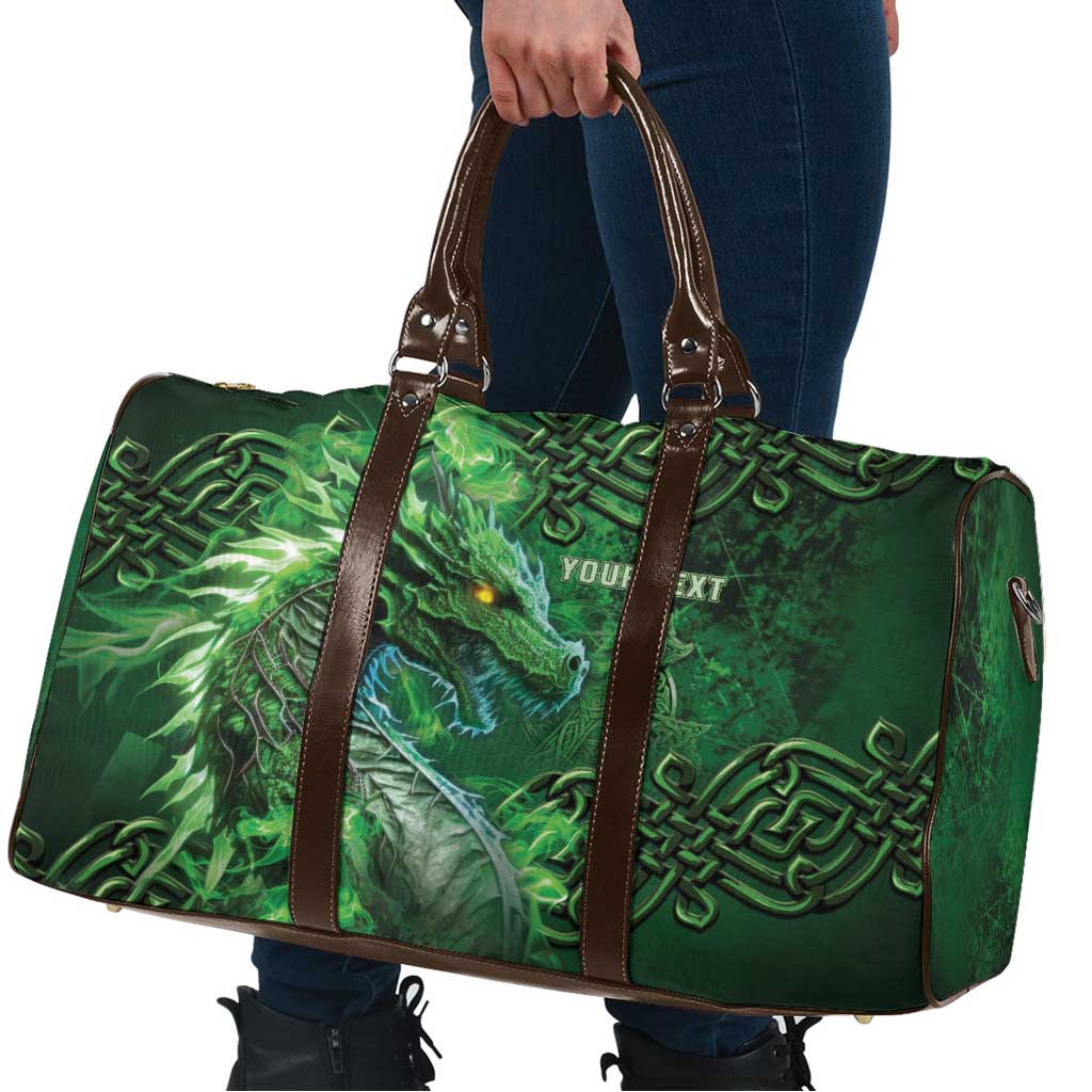 Personalized Ireland Celtic Travel Bag Irish Roots Dragon Soul - Wonder Print Shop