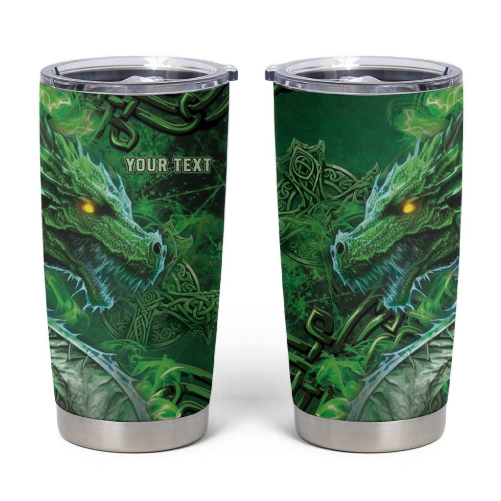 Personalized Ireland Celtic Tumbler Cup Irish Roots Dragon Soul - Wonder Print Shop