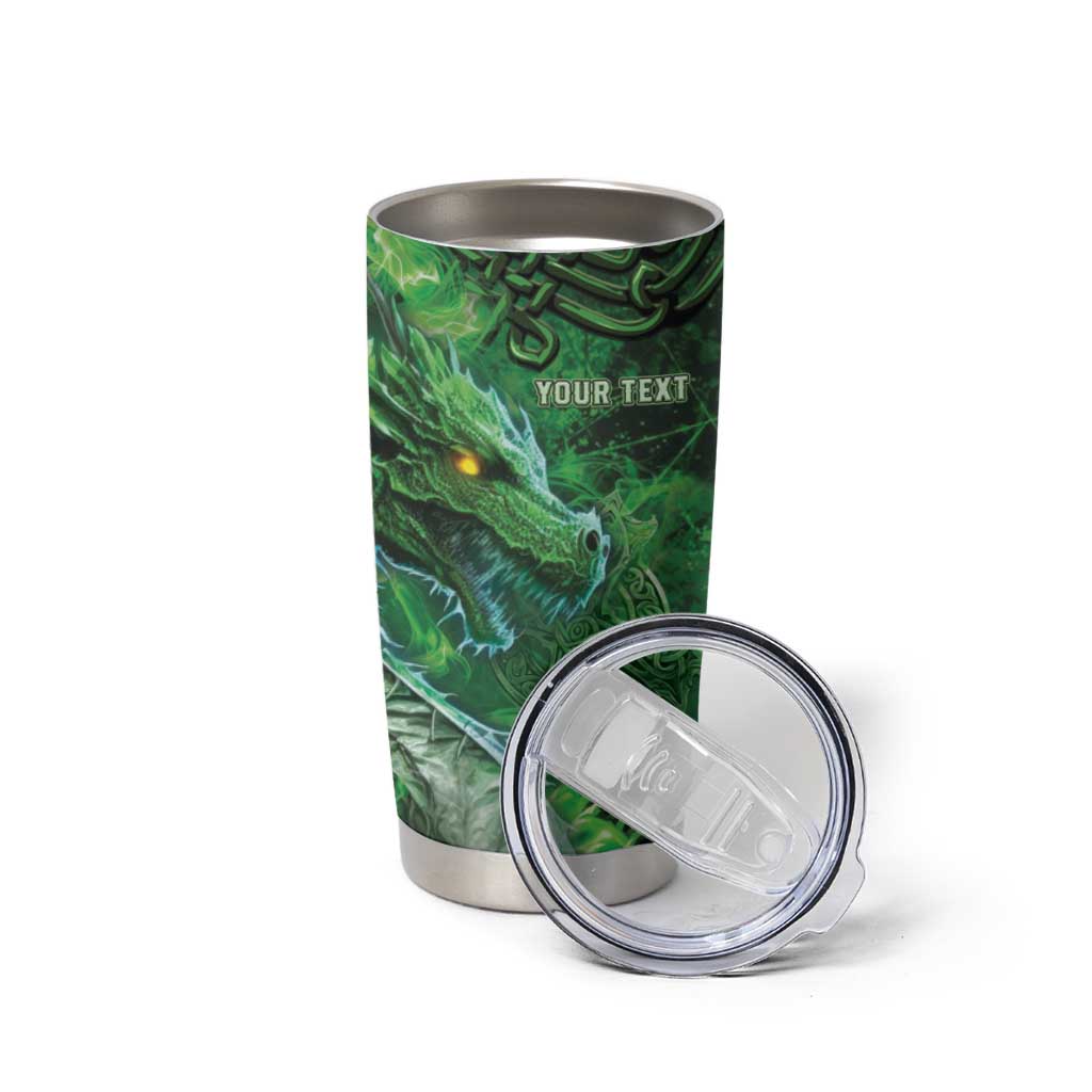 Personalized Ireland Celtic Tumbler Cup Irish Roots Dragon Soul - Wonder Print Shop