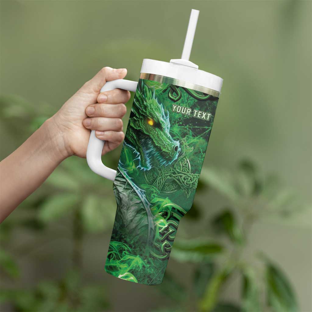 Personalized Ireland Celtic Tumbler With Handle Irish Roots Dragon Soul - Wonder Print Shop
