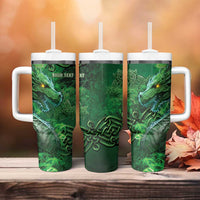 Personalized Ireland Celtic Tumbler With Handle Irish Roots Dragon Soul - Wonder Print Shop
