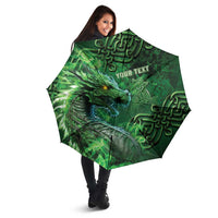 Personalized Ireland Celtic Umbrella Irish Roots Dragon Soul - Wonder Print Shop