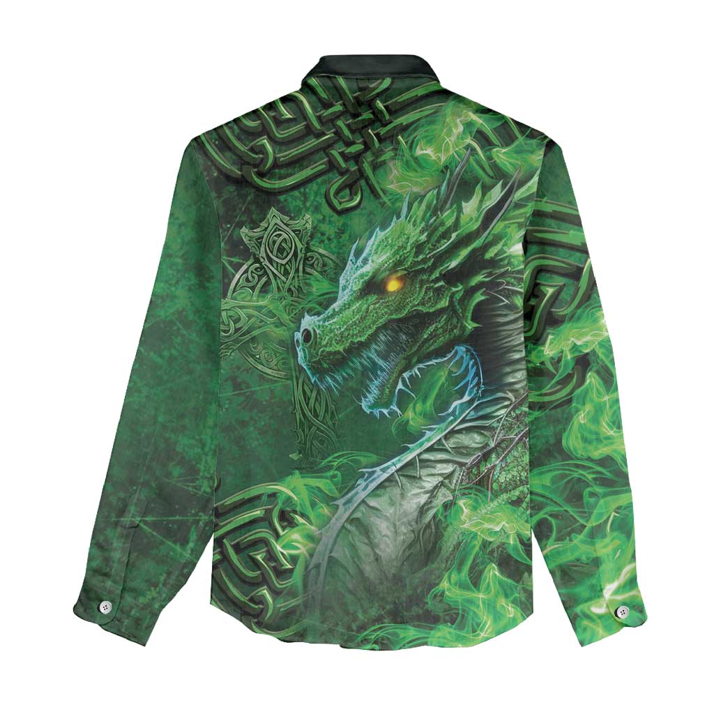 Personalized Ireland Celtic Women Casual Shirt Irish Roots Dragon Soul - Wonder Print Shop