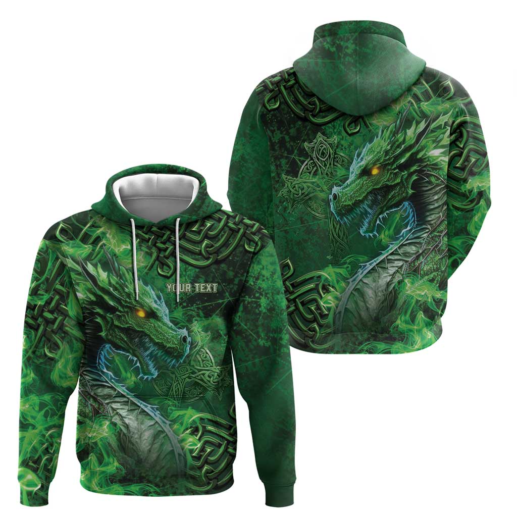 Personalized Ireland Celtic Zip Hoodie Irish Roots Dragon Soul - Wonder Print Shop