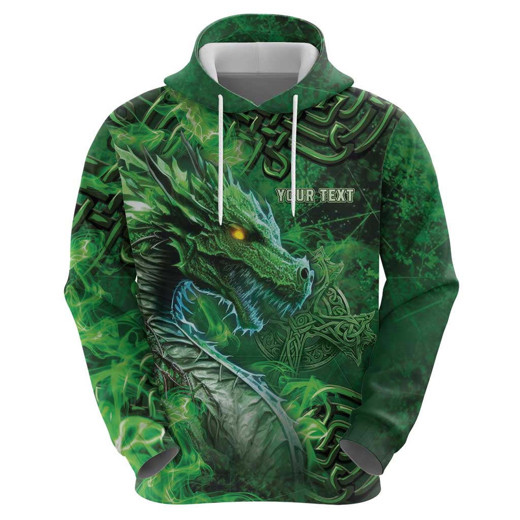 Personalized Ireland Celtic Zip Hoodie Irish Roots Dragon Soul - Wonder Print Shop