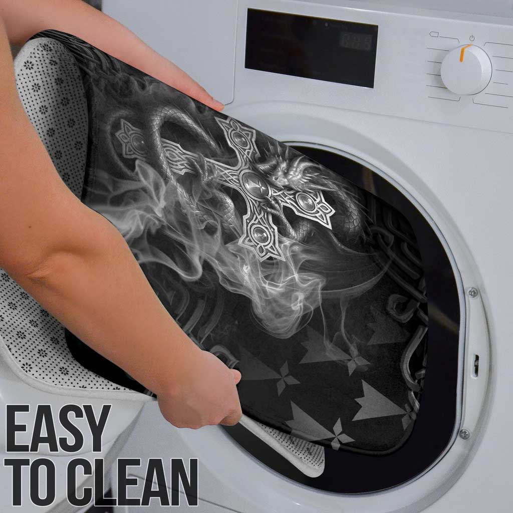 Brittany Celtic Cross Bathroom Set Fantasy Celtic Dragon - Wonder Print Shop