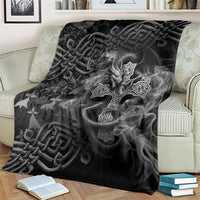 Brittany Celtic Cross Blanket Fantasy Celtic Dragon - Wonder Print Shop