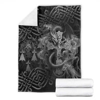 Brittany Celtic Cross Blanket Fantasy Celtic Dragon - Wonder Print Shop